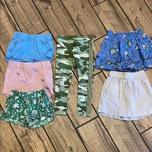 Crewcuts Kids Shorts, Skirts and Leggings Set - Blue, Green, Red, Gray